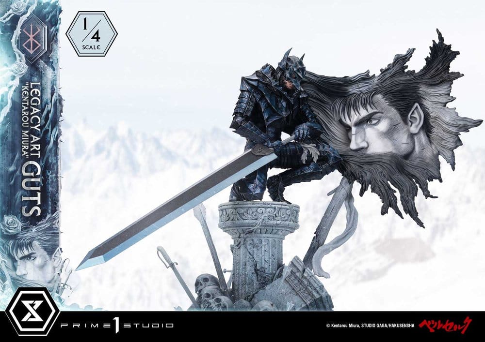 Berserk Legacy Art "Kentarou Miura" Statue 1/4 Guts Bonus Version 74 cm - Preorder - ETA: 25.07.2028