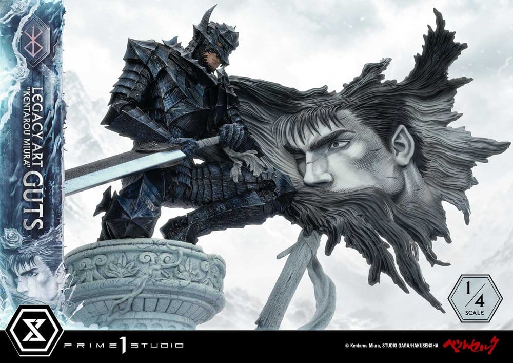 Berserk Legacy Art "Kentarou Miura" Statue 1/4 Guts Bonus Version 74 cm - Preorder - ETA: 25.07.2028