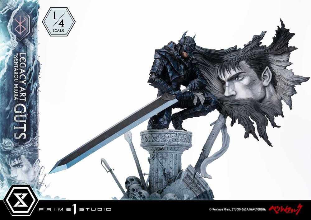 Berserk Legacy Art "Kentarou Miura" Statue 1/4 Guts Bonus Version 74 cm - Preorder - ETA: 25.07.2028