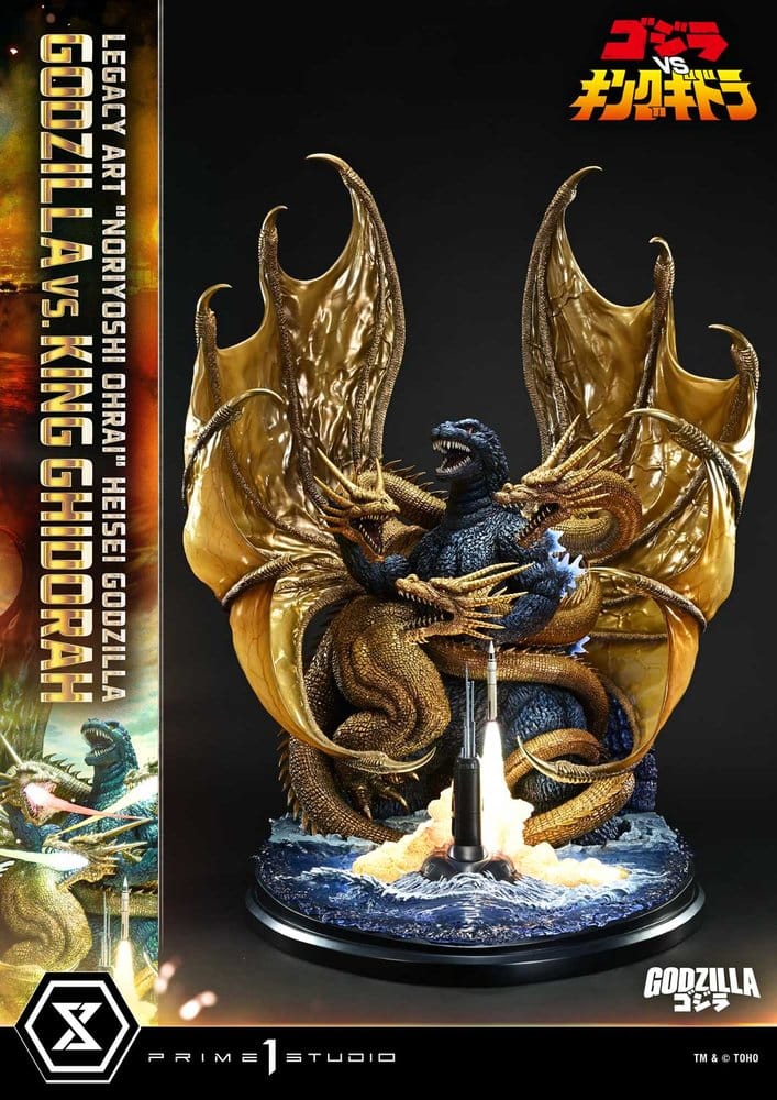 Godzilla Legacy Art "Noriyoshi Ohrai" Statue Heisei Godzilla Godzilla vs. King Ghidorah 82 cm - Preorder - ETA: 23.06.2028
