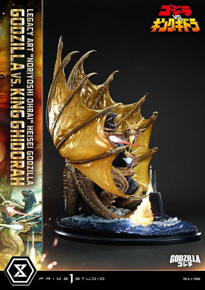 Godzilla Legacy Art "Noriyoshi Ohrai" Statue Heisei Godzilla Godzilla vs. King Ghidorah 82 cm - Preorder - ETA: 23.06.2028