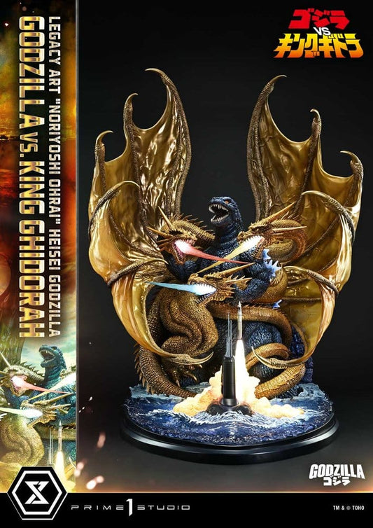Godzilla Legacy Art "Noriyoshi Ohrai" Statue Heisei Godzilla Godzilla vs. King Ghidorah Bonus Version 82 cm - Preorder - ETA: 23.06.2028
