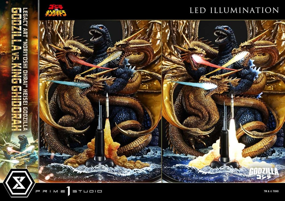 Godzilla Legacy Art "Noriyoshi Ohrai" Statue Heisei Godzilla Godzilla vs. King Ghidorah Bonus Version 82 cm - Preorder - ETA: 23.06.2028