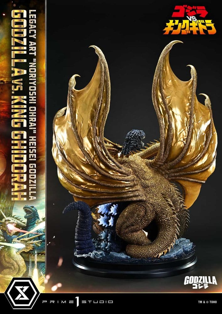 Godzilla Legacy Art "Noriyoshi Ohrai" Statue Heisei Godzilla Godzilla vs. King Ghidorah Bonus Version 82 cm - Preorder - ETA: 23.06.2028
