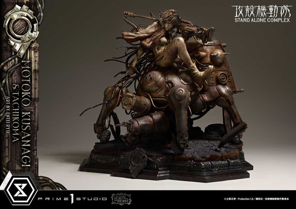 Ghost in the Shell Stand Alone Complex The Legend of Beauty and the Beast Statue 1/4 Motoko Kusanagi & Tachikoma Art by Entei Ryu 53 cm - Preorder - ETA: 28.12.2027
