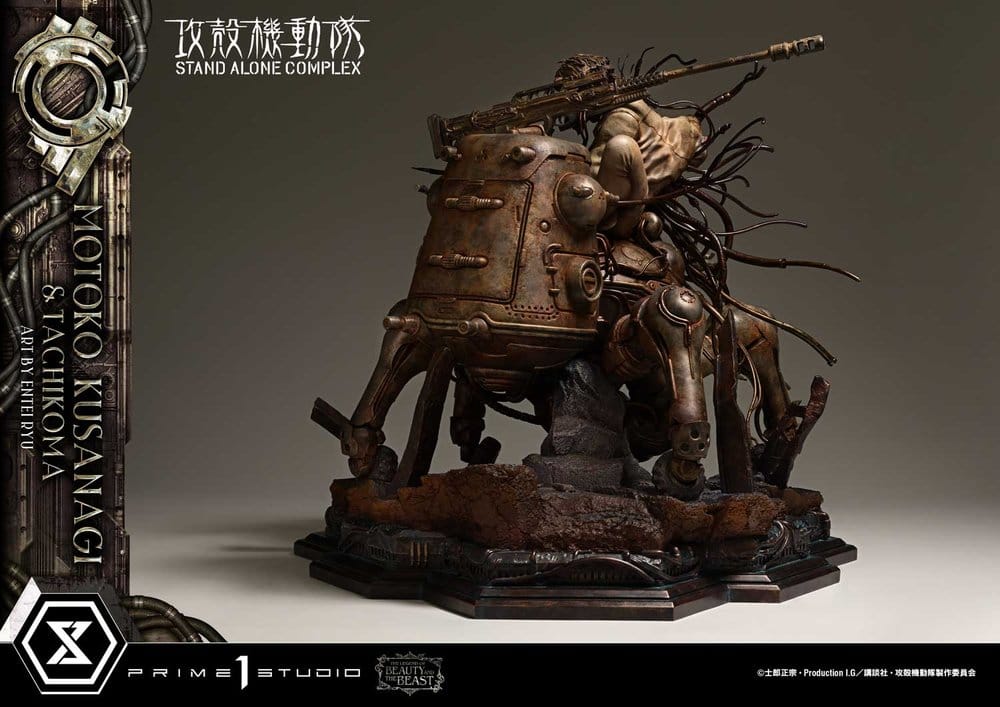 Ghost in the Shell Stand Alone Complex The Legend of Beauty and the Beast Statue 1/4 Motoko Kusanagi & Tachikoma Art by Entei Ryu 53 cm - Preorder - ETA: 28.12.2027