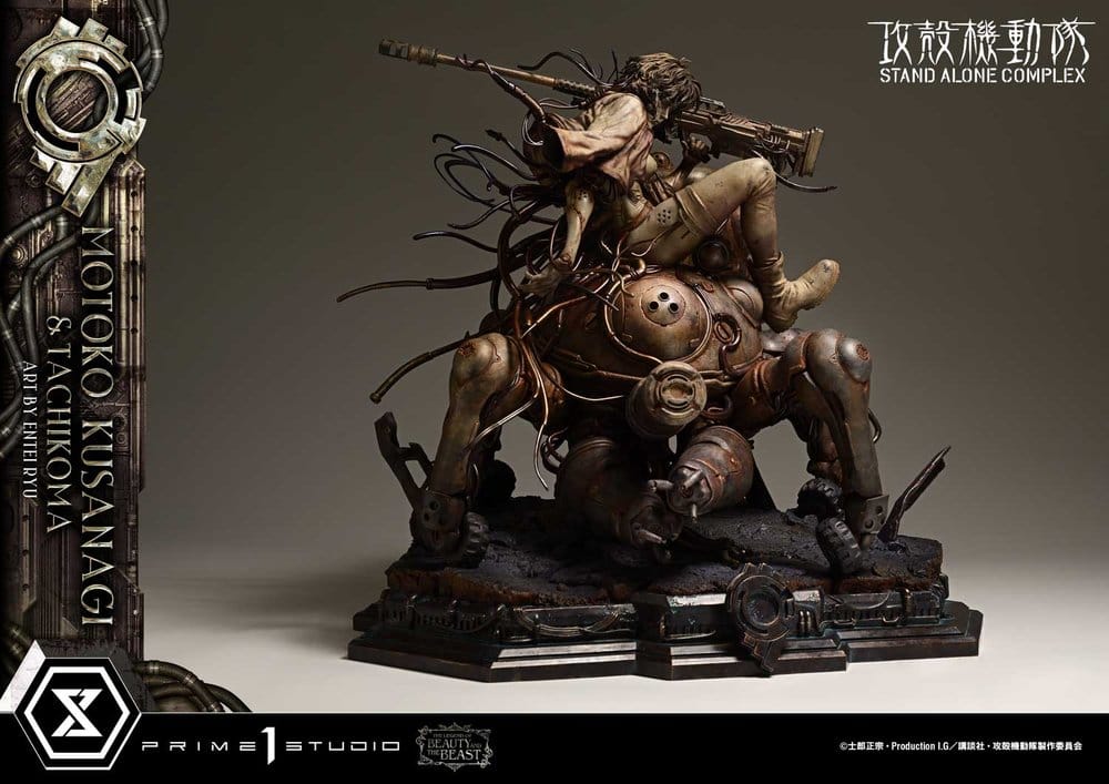 Ghost in the Shell Stand Alone Complex The Legend of Beauty and the Beast Statue 1/4 Motoko Kusanagi & Tachikoma Art by Entei Ryu 53 cm - Preorder - ETA: 28.12.2027