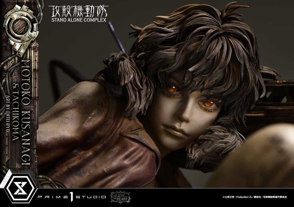 Ghost in the Shell Stand Alone Complex The Legend of Beauty and the Beast Statue 1/4 Motoko Kusanagi & Tachikoma Art by Entei Ryu 53 cm - Preorder - ETA: 28.12.2027