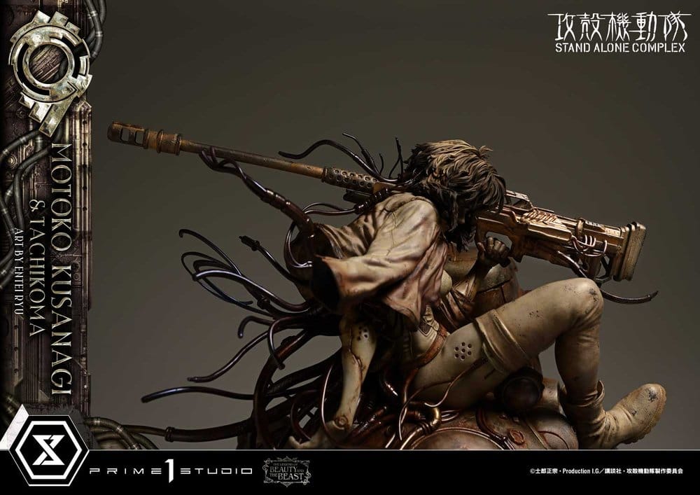 Ghost in the Shell Stand Alone Complex The Legend of Beauty and the Beast Statue 1/4 Motoko Kusanagi & Tachikoma Art by Entei Ryu 53 cm - Preorder - ETA: 28.12.2027