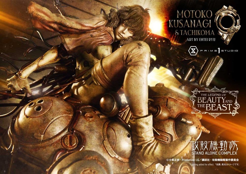 Ghost in the Shell Stand Alone Complex The Legend of Beauty and the Beast Statue 1/4 Motoko Kusanagi & Tachikoma Art by Entei Ryu Bonus Version 53 cm - Preorder - ETA: 28.12.2027