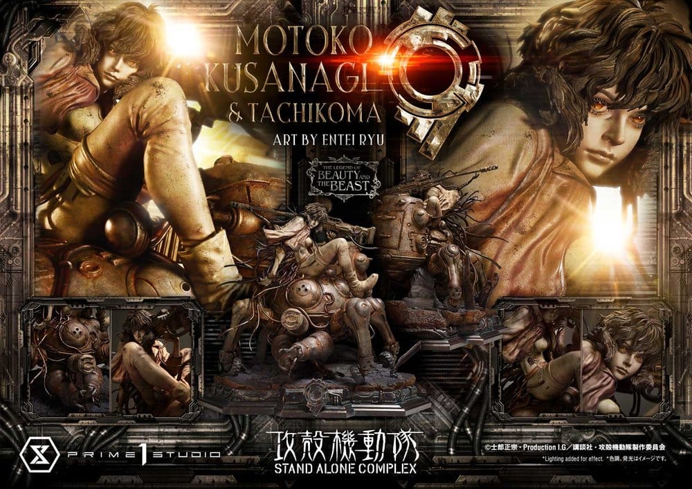 Ghost in the Shell Stand Alone Complex The Legend of Beauty and the Beast Statue 1/4 Motoko Kusanagi & Tachikoma Art by Entei Ryu Bonus Version 53 cm - Preorder - ETA: 28.12.2027