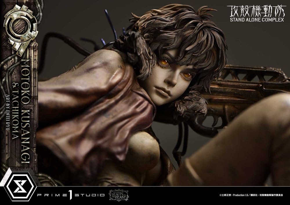 Ghost in the Shell Stand Alone Complex The Legend of Beauty and the Beast Statue 1/4 Motoko Kusanagi & Tachikoma Art by Entei Ryu Bonus Version 53 cm - Preorder - ETA: 28.12.2027