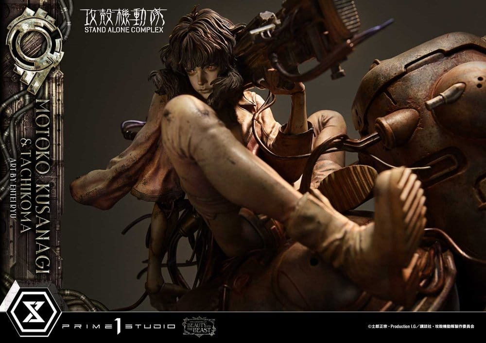 Ghost in the Shell Stand Alone Complex The Legend of Beauty and the Beast Statue 1/4 Motoko Kusanagi & Tachikoma Art by Entei Ryu Bonus Version 53 cm - Preorder - ETA: 28.12.2027