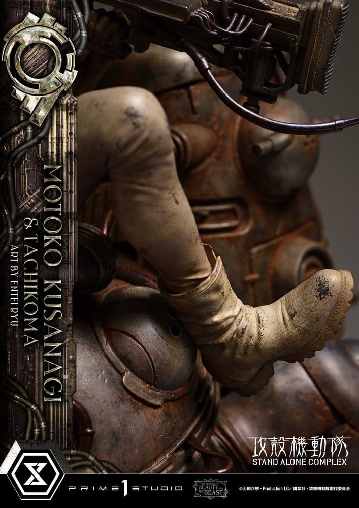 Ghost in the Shell Stand Alone Complex The Legend of Beauty and the Beast Statue 1/4 Motoko Kusanagi & Tachikoma Art by Entei Ryu Bonus Version 53 cm - Preorder - ETA: 28.12.2027