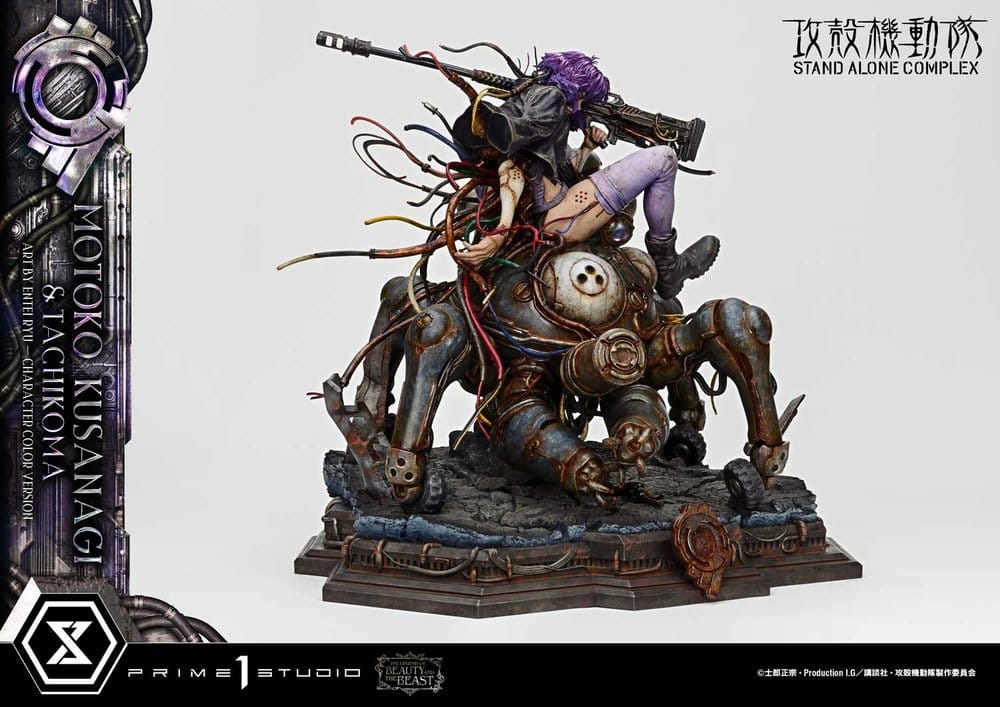 Ghost in the Shell Stand Alone Complex The Legend of Beauty and the Beast Statue 1/4 Motoko Kusanagi & Tachikoma Character color Art by Entei Ryu 53 cm - Preorder - ETA: 28.12.2027