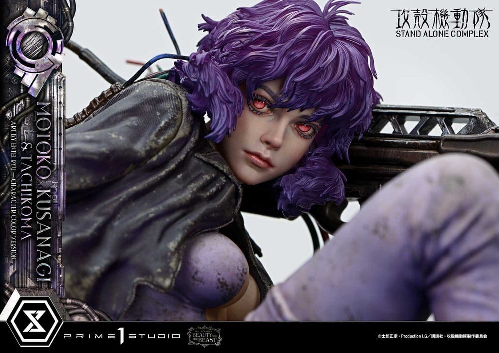Ghost in the Shell Stand Alone Complex The Legend of Beauty and the Beast Statue 1/4 Motoko Kusanagi & Tachikoma Character color Art by Entei Ryu 53 cm - Preorder - ETA: 28.12.2027
