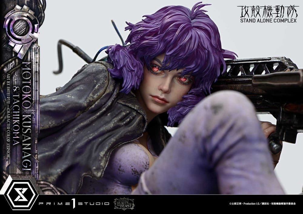 Ghost in the Shell Stand Alone Complex The Legend of Beauty and the Beast Statue 1/4 Motoko Kusanagi & Tachikoma Character color Art by Entei Ryu 53 cm - Preorder - ETA: 28.12.2027