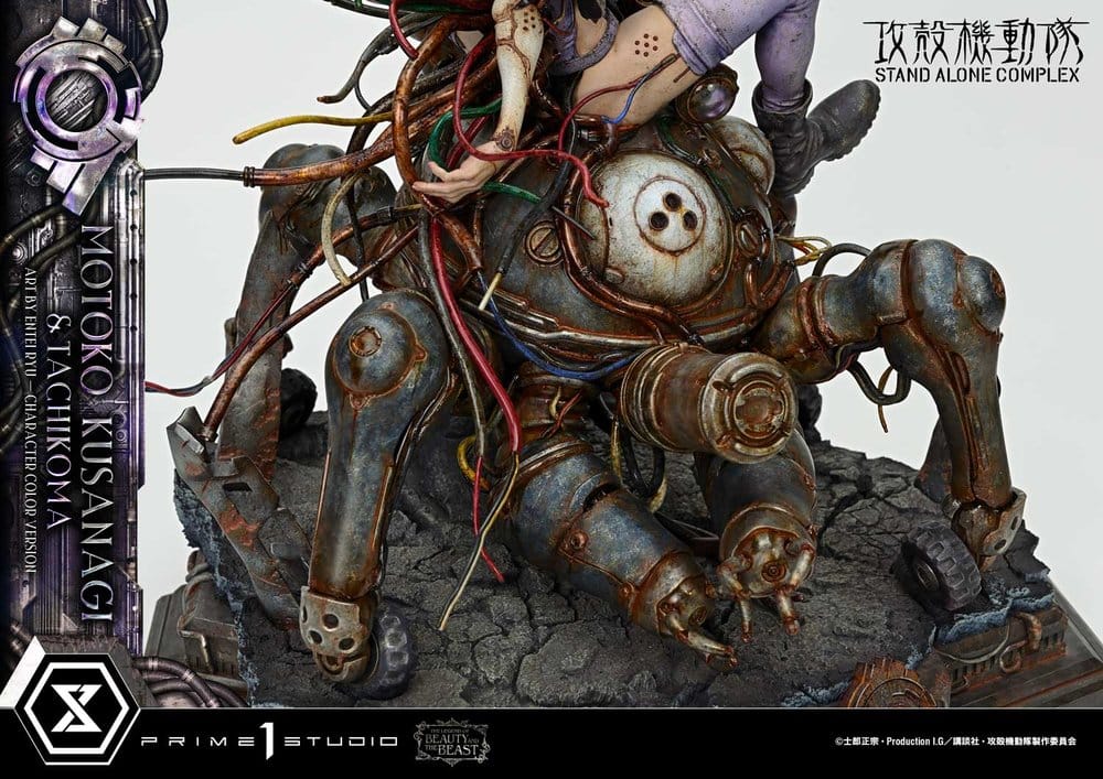 Ghost in the Shell Stand Alone Complex The Legend of Beauty and the Beast Statue 1/4 Motoko Kusanagi & Tachikoma Character color Art by Entei Ryu 53 cm - Preorder - ETA: 28.12.2027