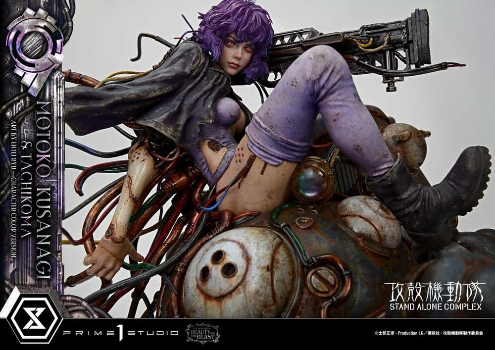 Ghost in the Shell Stand Alone Complex The Legend of Beauty and the Beast Statue 1/4 Motoko Kusanagi & Tachikoma Character color Art by Entei Ryu 53 cm - Preorder - ETA: 28.12.2027