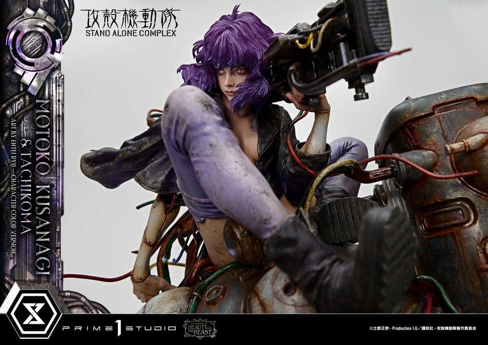 Ghost in the Shell Stand Alone Complex The Legend of Beauty and the Beast Statue 1/4 Motoko Kusanagi & Tachikoma Character color Art by Entei Ryu 53 cm - Preorder - ETA: 28.12.2027