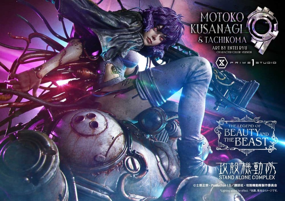 Ghost in the Shell Stand Alone Complex The Legend of Beauty and the Beast Statue 1/4 Motoko Kusanagi & Tachikoma Character color Art by Entei Ryu Bonus Version 53 cm - Preorder - ETA: 28.12.2027
