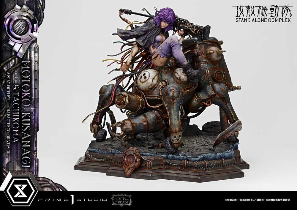 Ghost in the Shell Stand Alone Complex The Legend of Beauty and the Beast Statue 1/4 Motoko Kusanagi & Tachikoma Character color Art by Entei Ryu Bonus Version 53 cm - Preorder - ETA: 28.12.2027