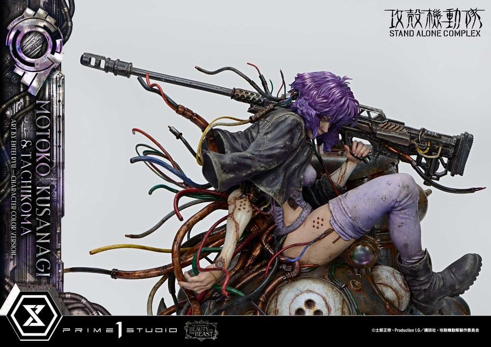 Ghost in the Shell Stand Alone Complex The Legend of Beauty and the Beast Statue 1/4 Motoko Kusanagi & Tachikoma Character color Art by Entei Ryu Bonus Version 53 cm - Preorder - ETA: 28.12.2027