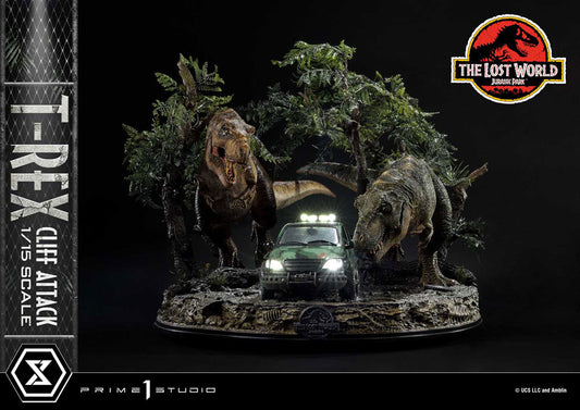 Jurassic World: The Lost World Statue 1/15 T-Rex Cliff Attack 53 cm   - Versand: 5-7 Tage nach Bestellung