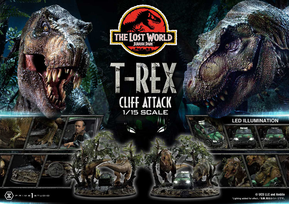 Jurassic World: The Lost World Statue 1/15 T-Rex Cliff Attack 53 cm   - Versand: 5-7 Tage nach Bestellung