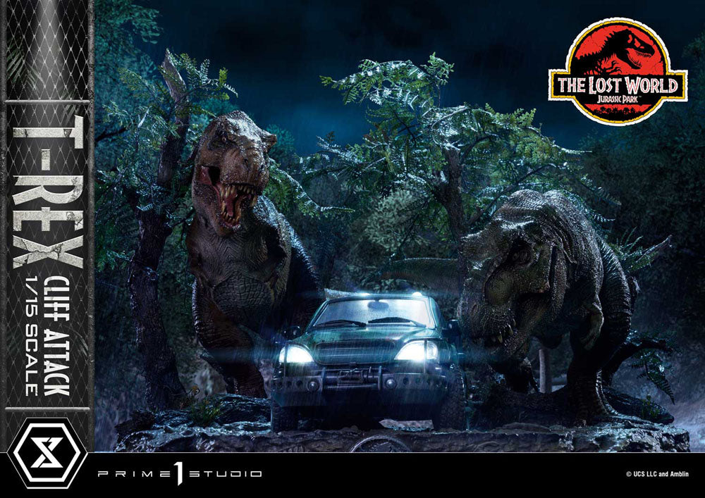 Jurassic World: The Lost World Statue 1/15 T-Rex Cliff Attack 53 cm   - Versand: 5-7 Tage nach Bestellung
