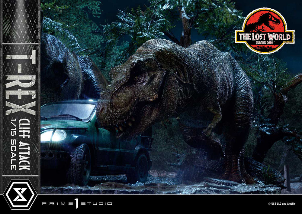 Jurassic World: The Lost World Statue 1/15 T-Rex Cliff Attack 53 cm   - Versand: 5-7 Tage nach Bestellung