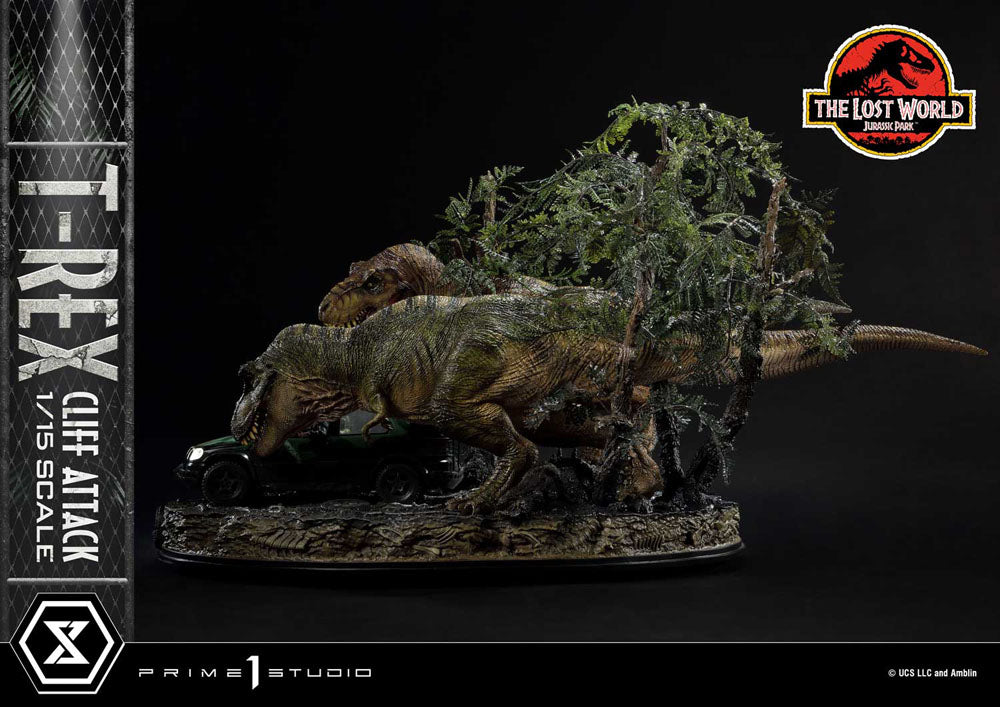 Jurassic World: The Lost World Statue 1/15 T-Rex Cliff Attack 53 cm   - Versand: 5-7 Tage nach Bestellung