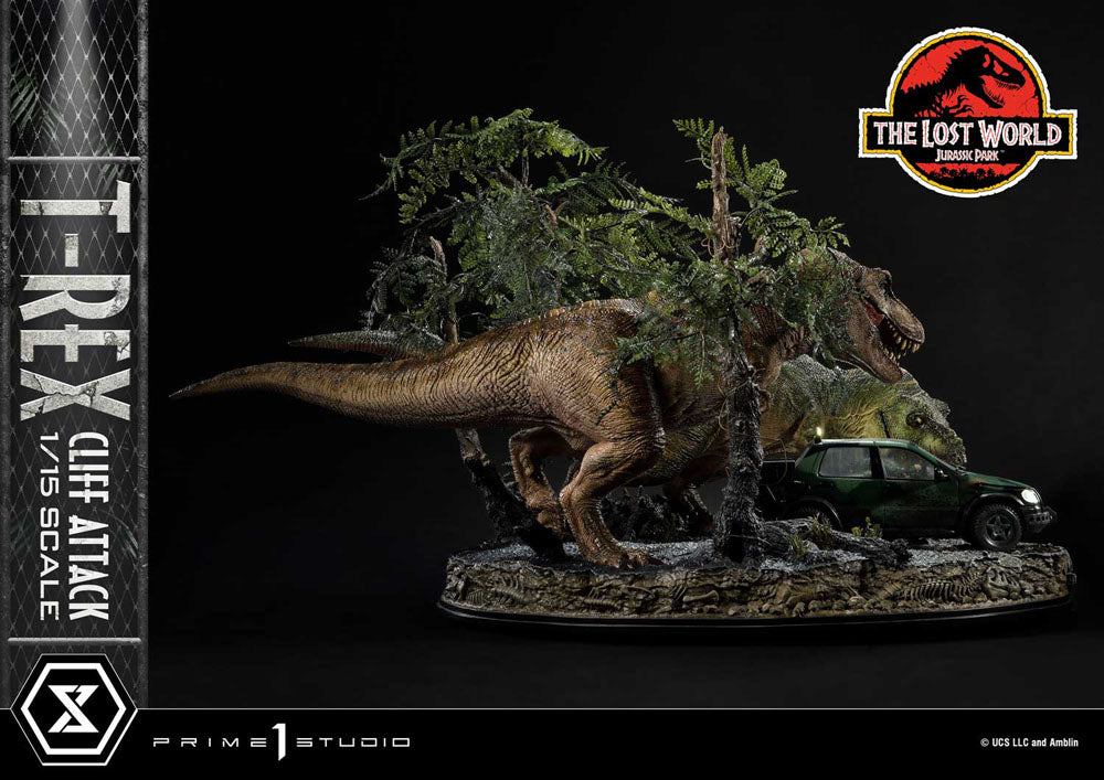 Jurassic World: The Lost World Statue 1/15 T-Rex Cliff Attack 53 cm   - Versand: 5-7 Tage nach Bestellung