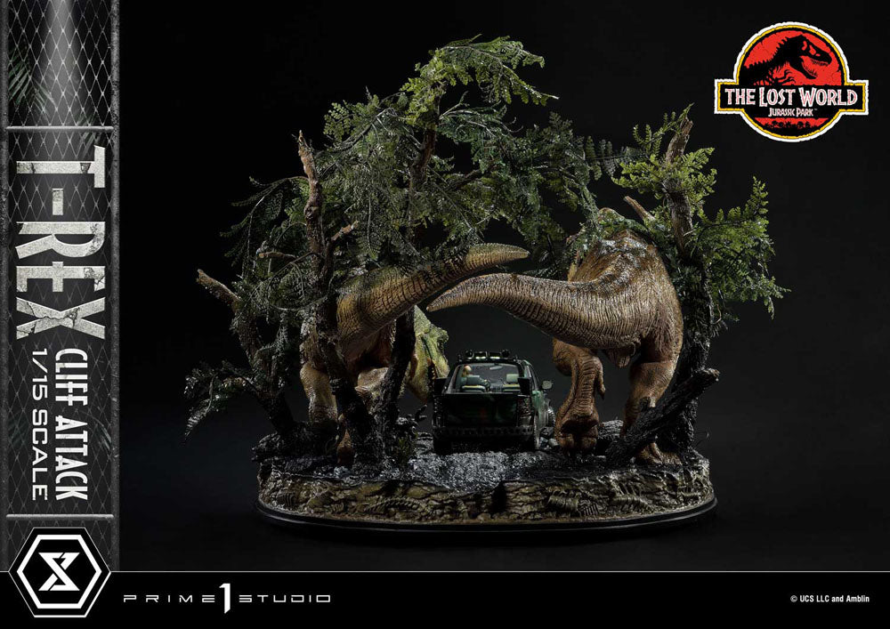 Jurassic World: The Lost World Statue 1/15 T-Rex Cliff Attack 53 cm   - Versand: 5-7 Tage nach Bestellung
