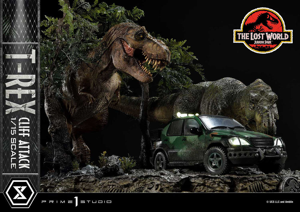 Jurassic World: The Lost World Statue 1/15 T-Rex Cliff Attack 53 cm   - Versand: 5-7 Tage nach Bestellung