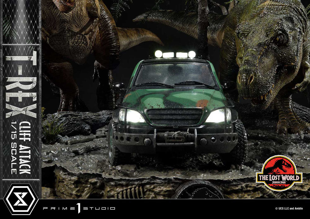 Jurassic World: The Lost World Statue 1/15 T-Rex Cliff Attack 53 cm   - Versand: 5-7 Tage nach Bestellung
