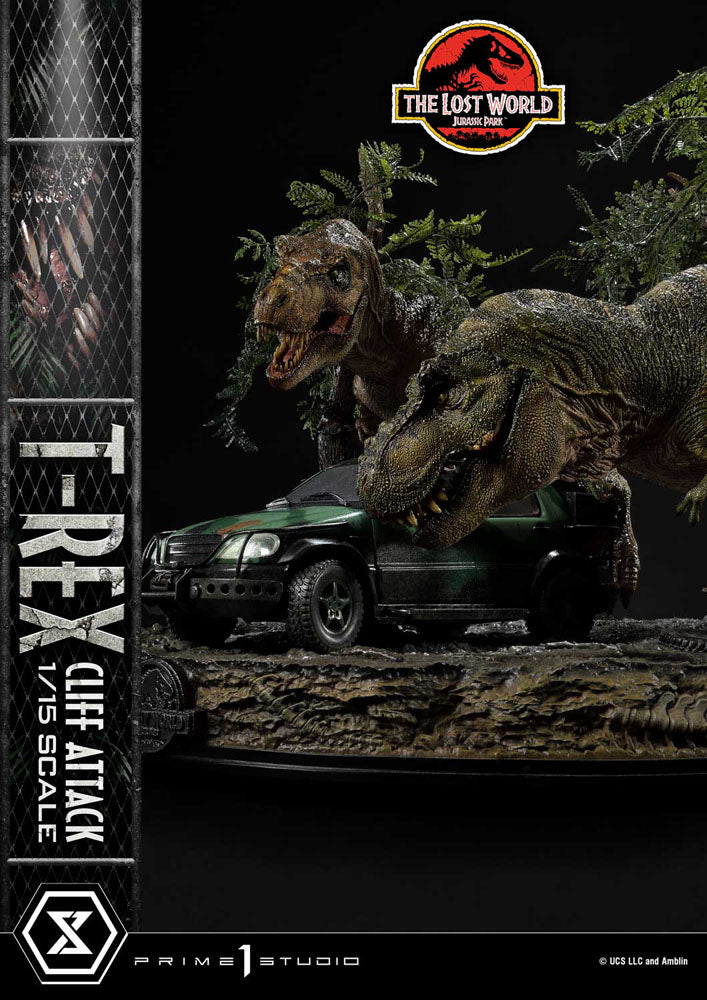 Jurassic World: The Lost World Statue 1/15 T-Rex Cliff Attack 53 cm   - Versand: 5-7 Tage nach Bestellung