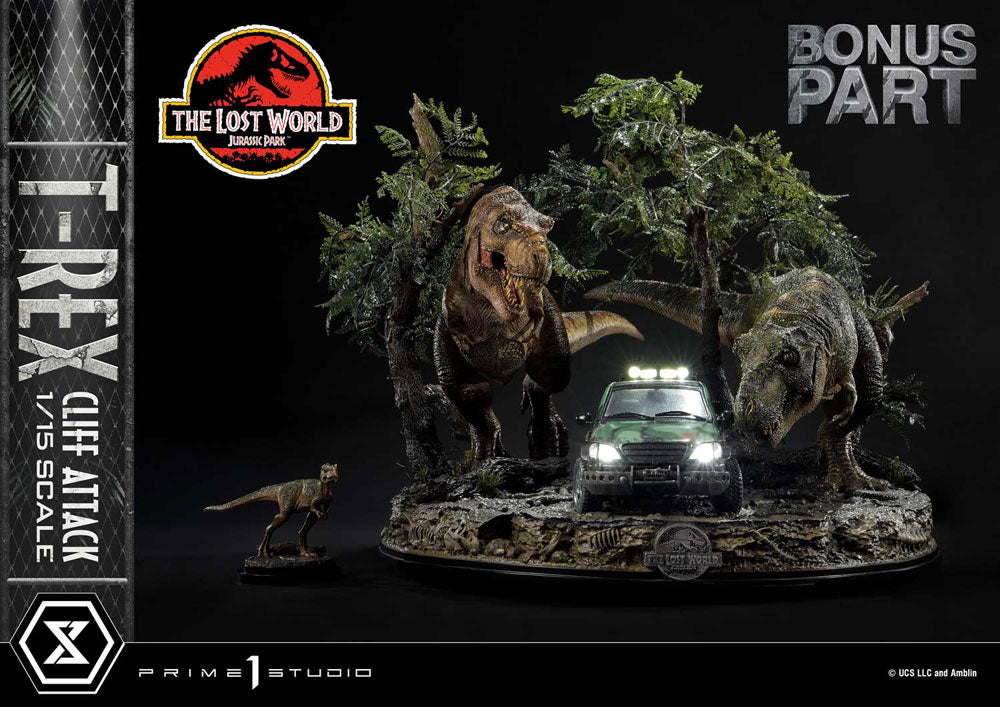 Jurassic World: The Lost World Statue 1/15 T-Rex Cliff Attack Bonus Version 53 cm  - Versand: 5-7 Tage nach Bestellung