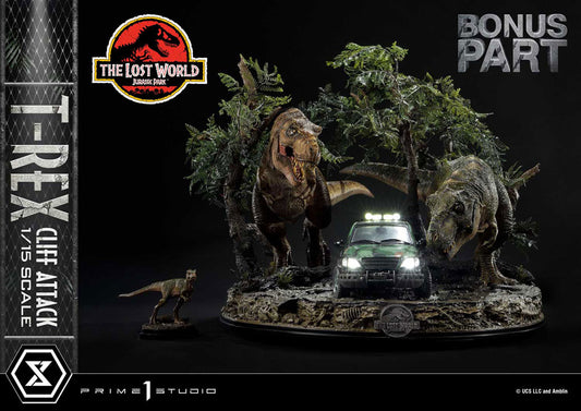 Jurassic World: The Lost World Statue 1/15 T-Rex Cliff Attack Bonus Version 53 cm  - Versand: 5-7 Tage nach Bestellung