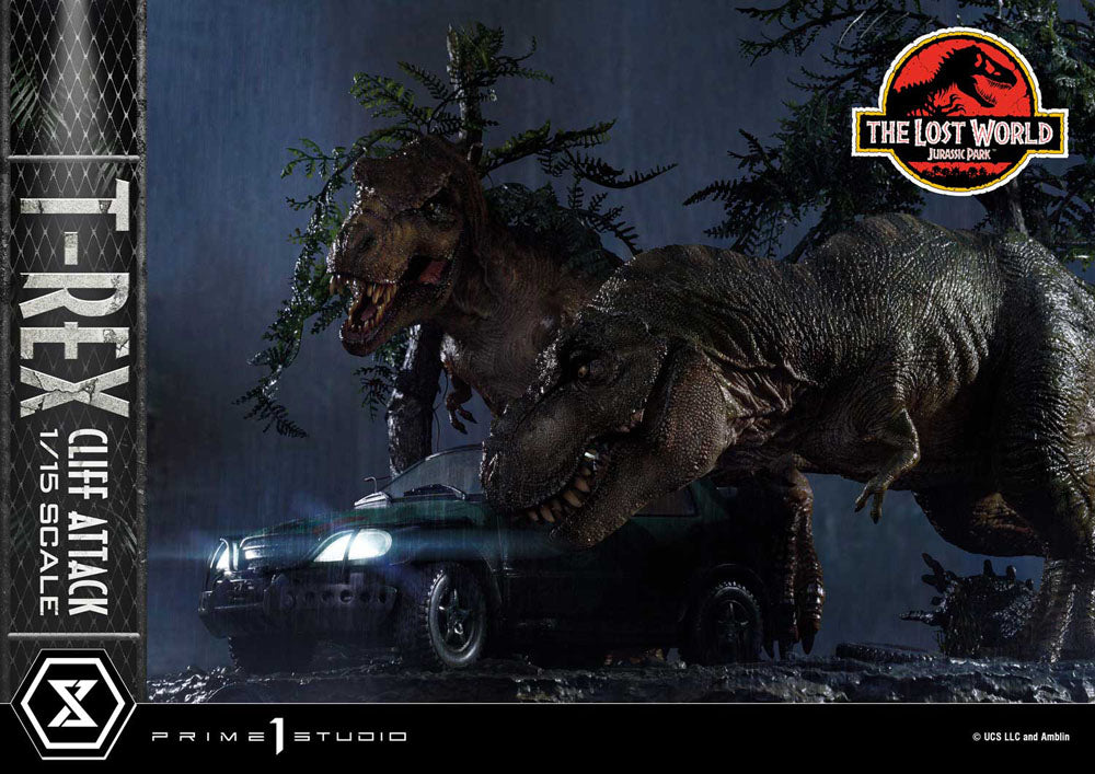 Jurassic World: The Lost World Statue 1/15 T-Rex Cliff Attack Bonus Version 53 cm  - Versand: 5-7 Tage nach Bestellung