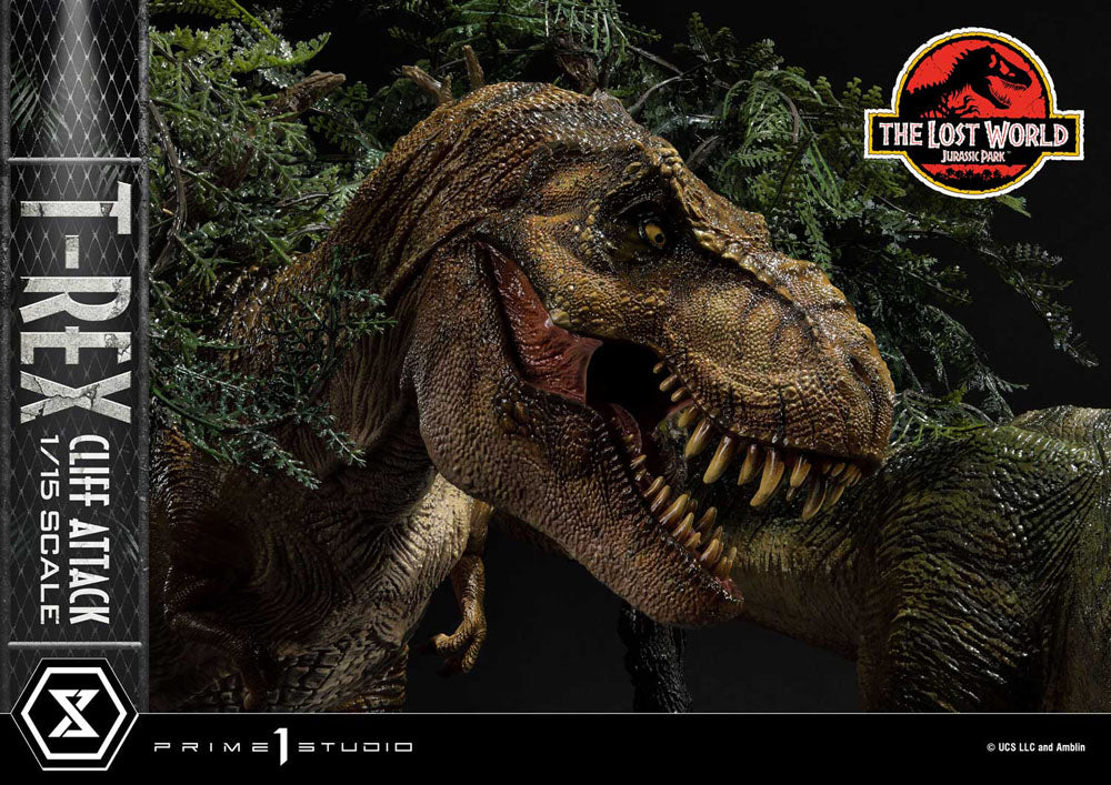 Jurassic World: The Lost World Statue 1/15 T-Rex Cliff Attack Bonus Version 53 cm  - Versand: 5-7 Tage nach Bestellung
