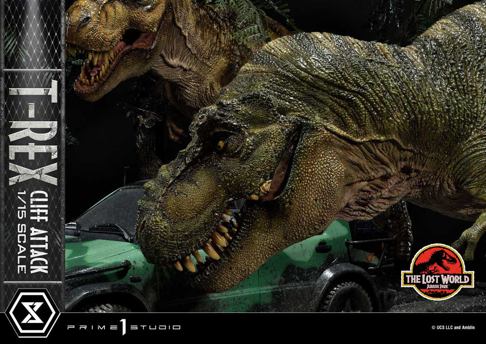 Jurassic World: The Lost World Statue 1/15 T-Rex Cliff Attack Bonus Version 53 cm  - Versand: 5-7 Tage nach Bestellung