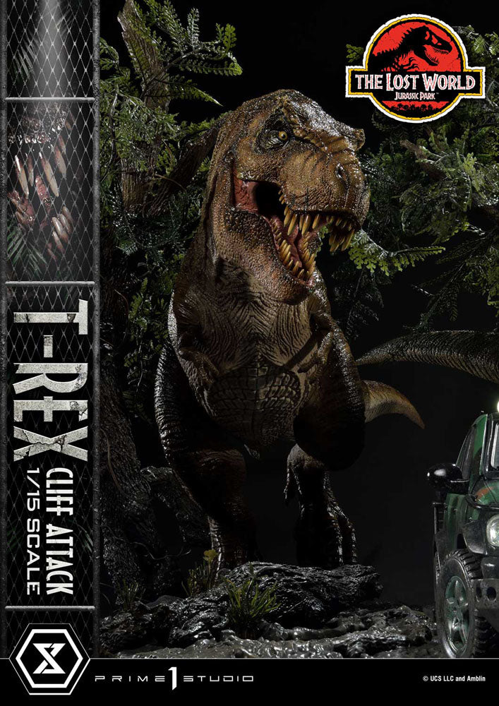 Jurassic World: The Lost World Statue 1/15 T-Rex Cliff Attack Bonus Version 53 cm  - Versand: 5-7 Tage nach Bestellung