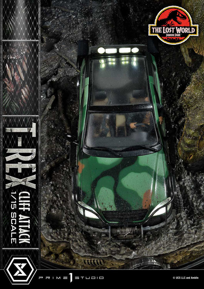 Jurassic World: The Lost World Statue 1/15 T-Rex Cliff Attack Bonus Version 53 cm  - Versand: 5-7 Tage nach Bestellung