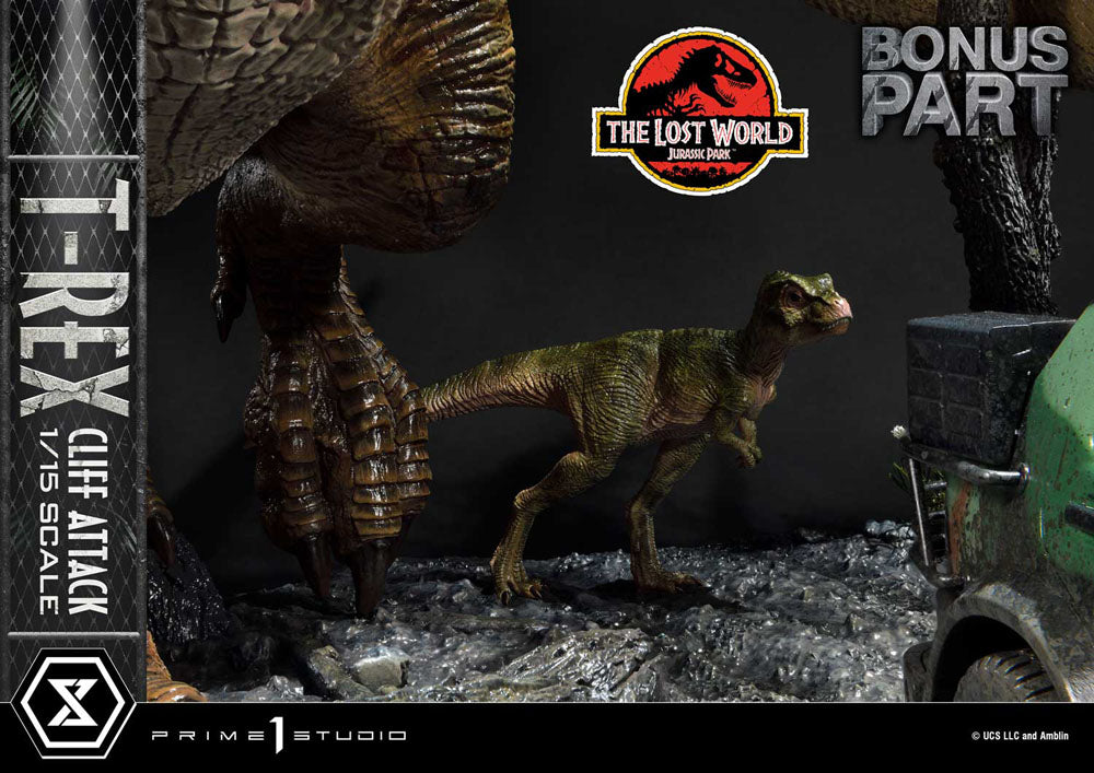 Jurassic World: The Lost World Statue 1/15 T-Rex Cliff Attack Bonus Version 53 cm  - Versand: 5-7 Tage nach Bestellung