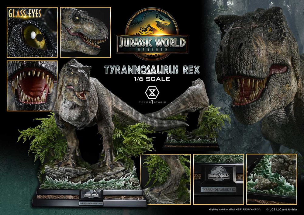 Jurassic World: Die Wiedergeburt Legacy Museum Collection Statue 1/6 Tyrannosaurus Rex Bonus Version 94 cm - Preorder - ETA: 25.01.2027