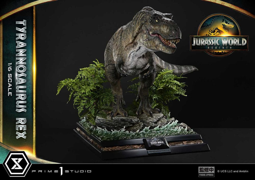 Jurassic World: Die Wiedergeburt Legacy Museum Collection Statue 1/6 Tyrannosaurus Rex Bonus Version 94 cm - Preorder - ETA: 25.01.2027