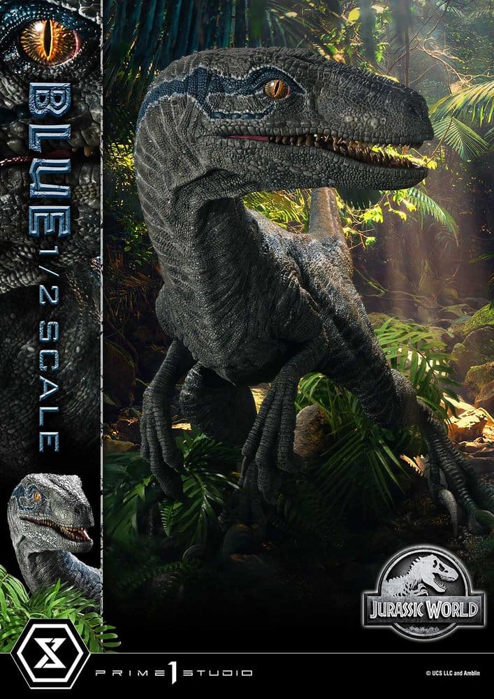 Jurassic World: Fallen Kingdom (Film) Legacy Museum Collection Statue 1/2 Blue 88 cm  - Preorder - ETA: 27.12.2027