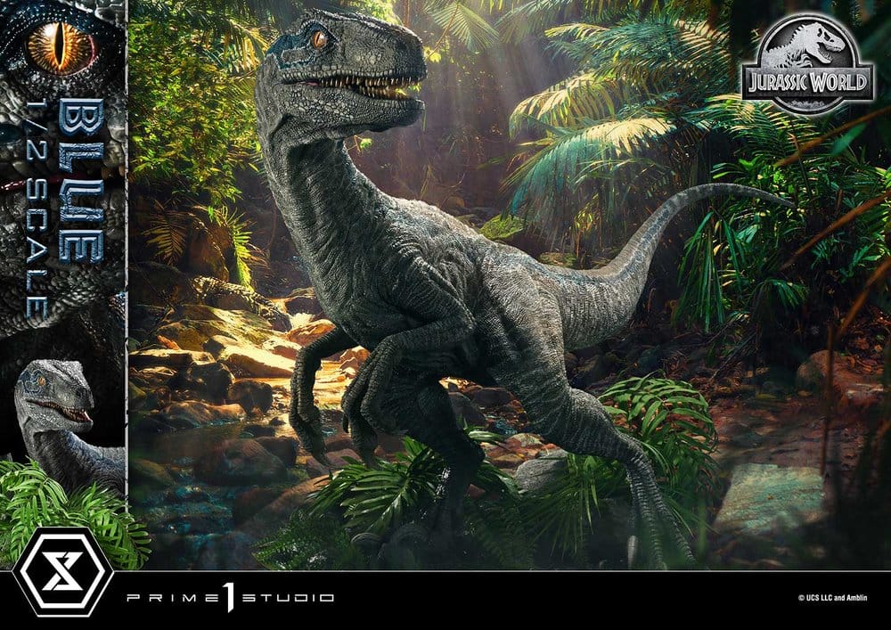 Jurassic World: Fallen Kingdom (Film) Legacy Museum Collection Statue 1/2 Blue 88 cm  - Preorder - ETA: 27.12.2027
