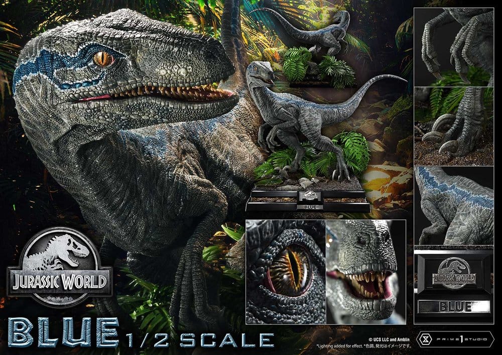 Jurassic World: Fallen Kingdom (Film) Legacy Museum Collection Statue 1/2 Blue 88 cm  - Preorder - ETA: 27.12.2027